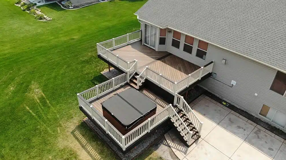 Three story deck - Multi-level deck builders in Ogden, Utah