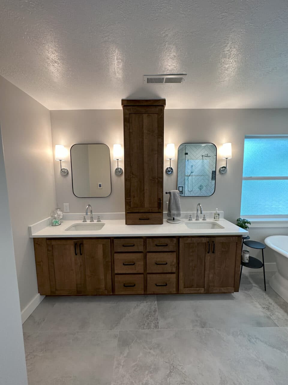 gorgeous dual bathroom vanity